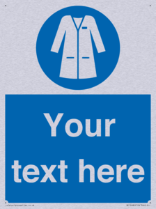 Custom Mandatory: Wear laboratory coat